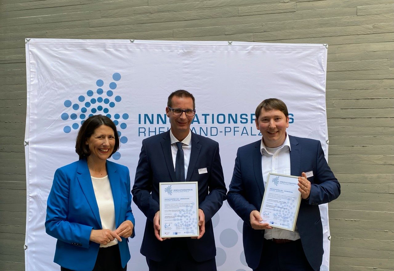 Innovationspreis Rheinland-Pfalz für Kooperation Müller Präzisionswerkzeuge mit Umwelt-Campus Birkenfeld